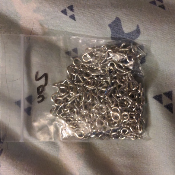 Eye lit eyelit eye screw for crafts 200pc lot - Picture 2 of 3
